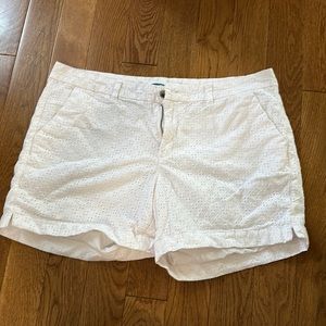 White old navy eyelet everyday shorts